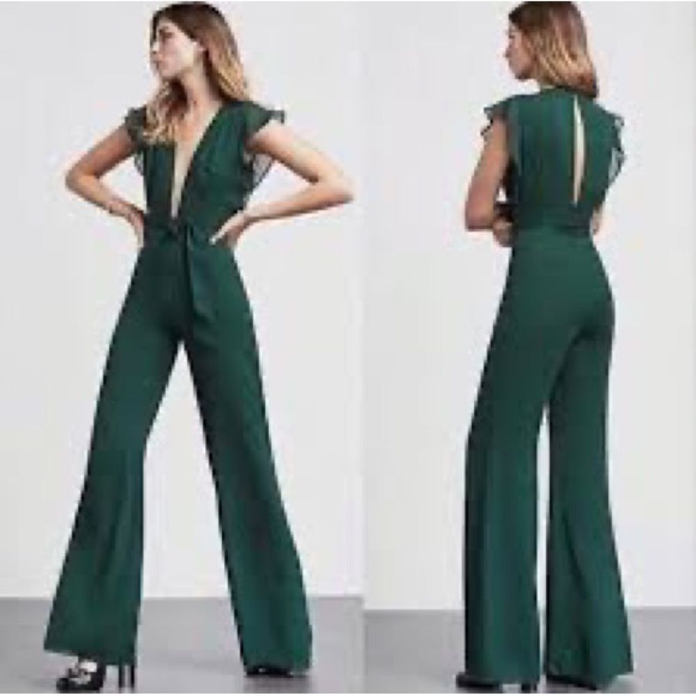 Reformation Forest Grewn Green Jumpsuit Size 4